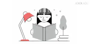 Illustratie met tekst ‘ISBN’ – service van Codex voor auteurs die hun boek zelf willen uitgeven