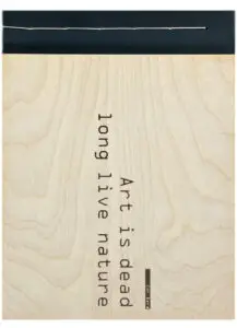 Boekontwerp voor het boek ‘Art is Dead van Cor Dera’ — visual van een boekontwerp dat aansluit bij auteurstrajecten via Codex voor wie zelf een boek wil uitgeven