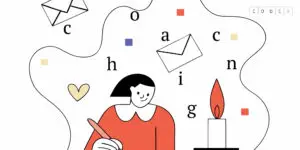 Illustratie van schrijfcoach-ondersteuning voor auteurs die via Codex een boek zelf willen uitgeven