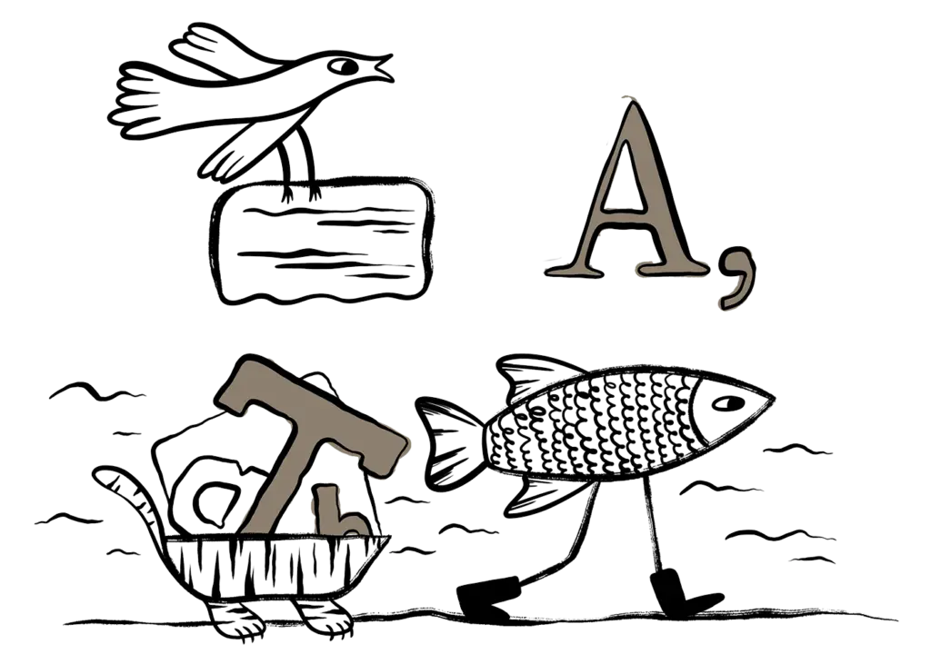 Header illustratie voor de dienst 'vormgeving' van Codex voor auteurs die hun boek zelf willen uitgeven