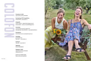 Binnenwerk van het kookboek ‘THUIS’ met colofonpagina — professioneel voorbeeld van hoe je via Codex zelf een boek kunt uitgeven