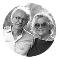 Portret van Frits en Yvon, auteurs van het boek 'Groeten uit Nijetrijne' - vormgeving en begeleiding door Codex zelf een boek uitgeven