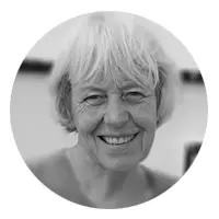 Portret van Marijke Don – auteur en samensteller van het boek over de kunstenaar Erik van Spronsen - vormgeving en begeleiding via Codex