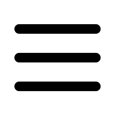 Hamburger-menu icoon (drie horizontale streepjes) voor de mobiele navigatie van Codex