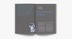 Spreads uit het boek 'Lang leve de kunst' van de Jeanne Oosting Stichting — voorbeeld van een professionele boekproductie via Codex voor organisaties die zelf een boek willen uitgeven